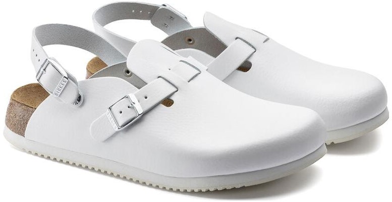 Birkenstock Kay SL 1018229 Natural Leather Narrow Fit White Sandals