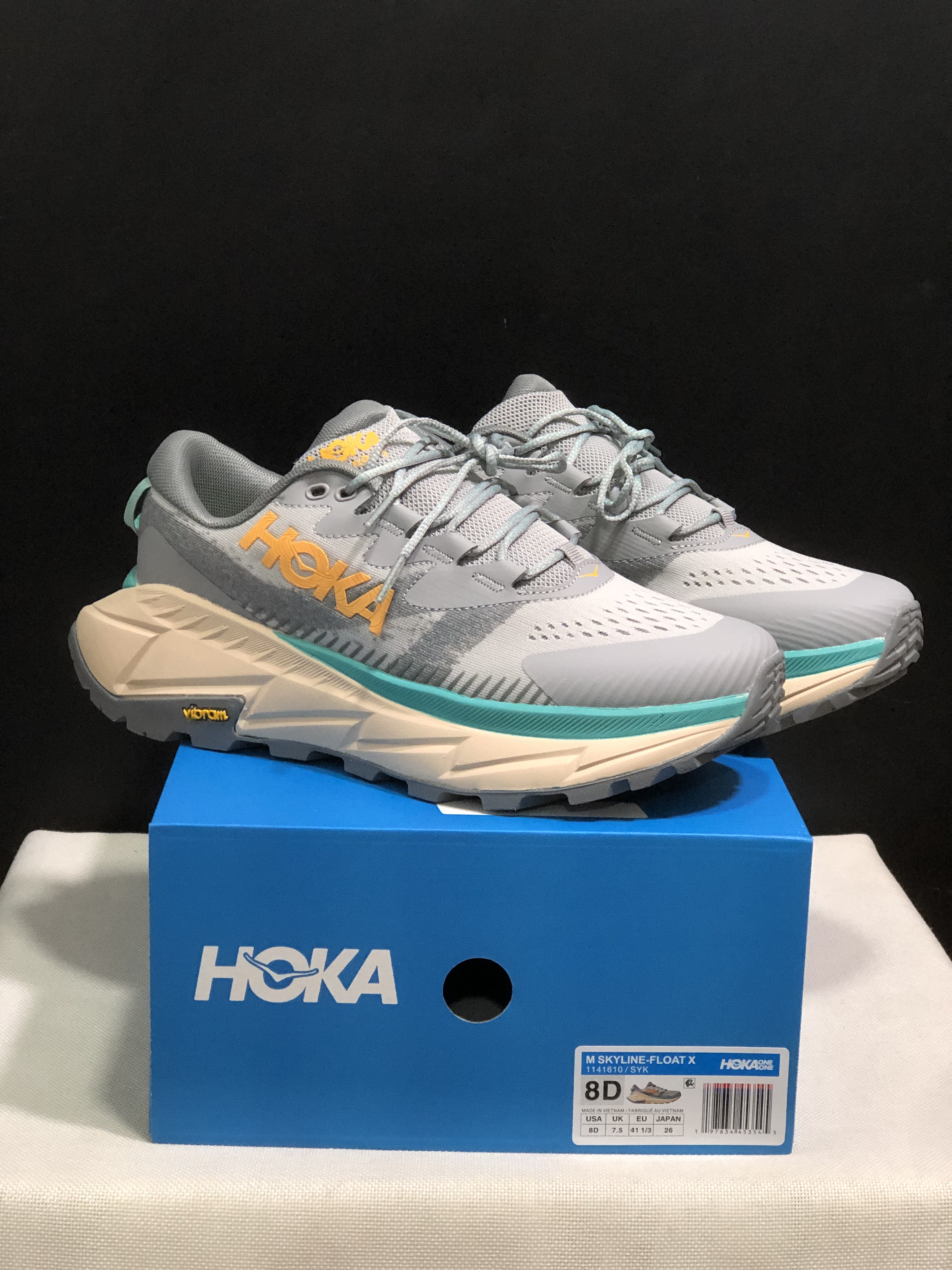 Hoka One One Skyline Float X Outdoor Running Shoes Sneakers Silver