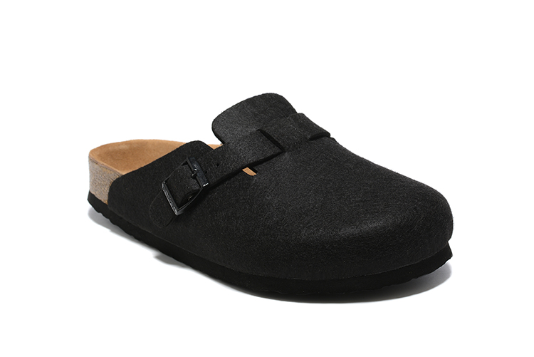 Birkenstock Dark Black Suede Clog Shoes