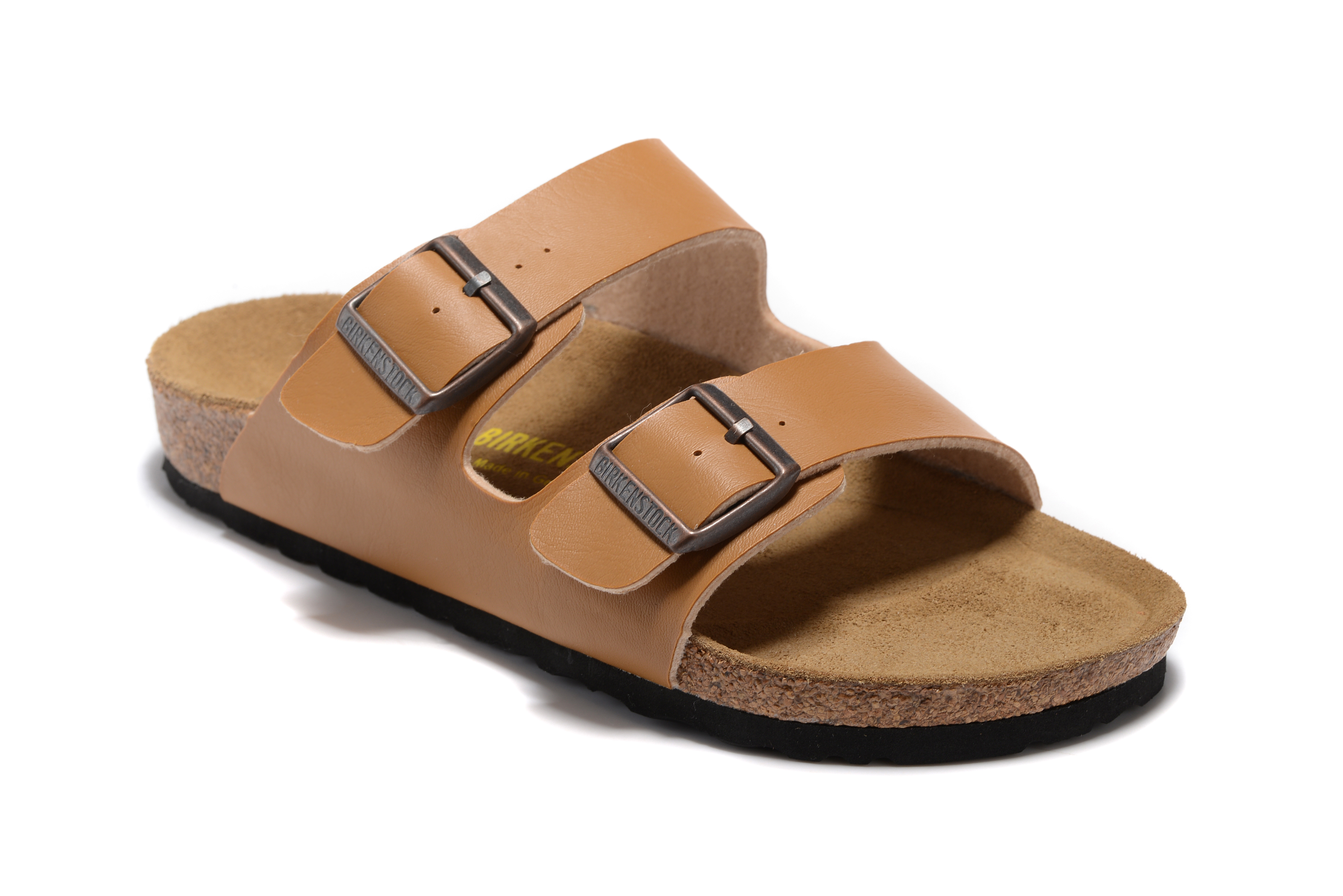 Birkenstock Arizona Khaki Two Buckle Matte Leather Sandal