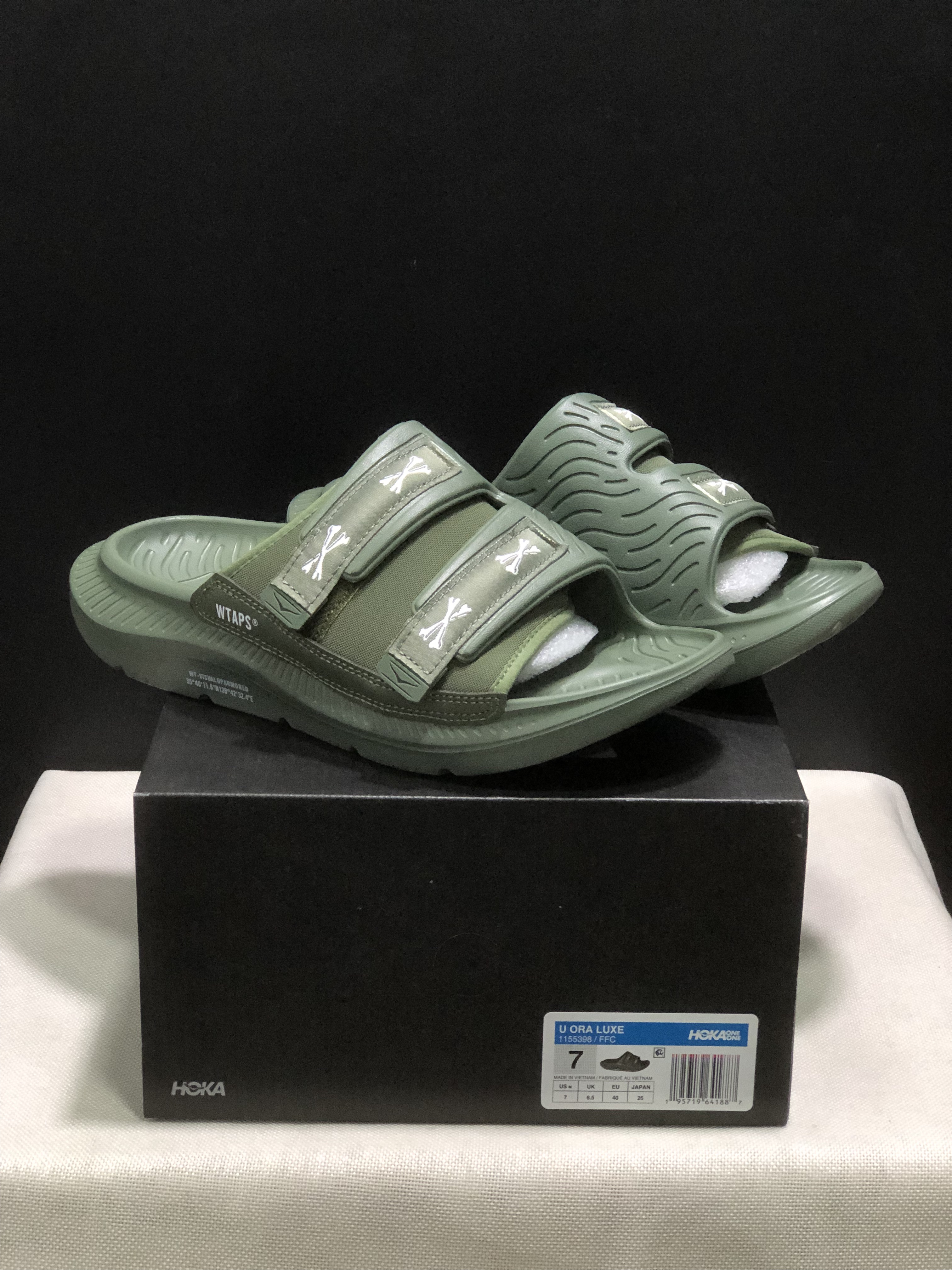 Wtaps x Hoka One One Ora Luxe Comfortable Sandals Olive