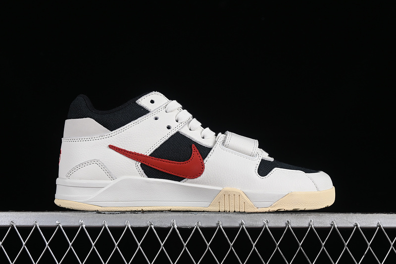 Travis Scott Nike Air Jordan Jumpman Jack TR Univerity Red Black White Muslin Sneakers