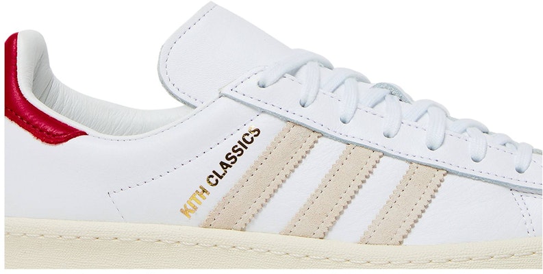 KITH Adidas Campus 80s Classics Program - White Red GY2542 Shoes