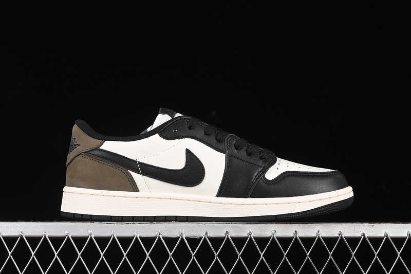 Nike Air Jordan 1 Low Mocha Black White Palomino Sneakers