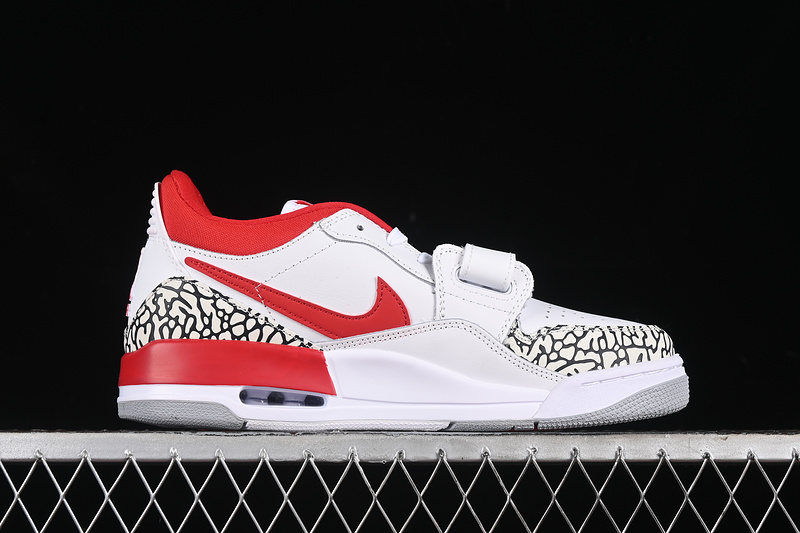 Nike Air Jordan Legacy 312 Low Red Grey Cement White Sneakers