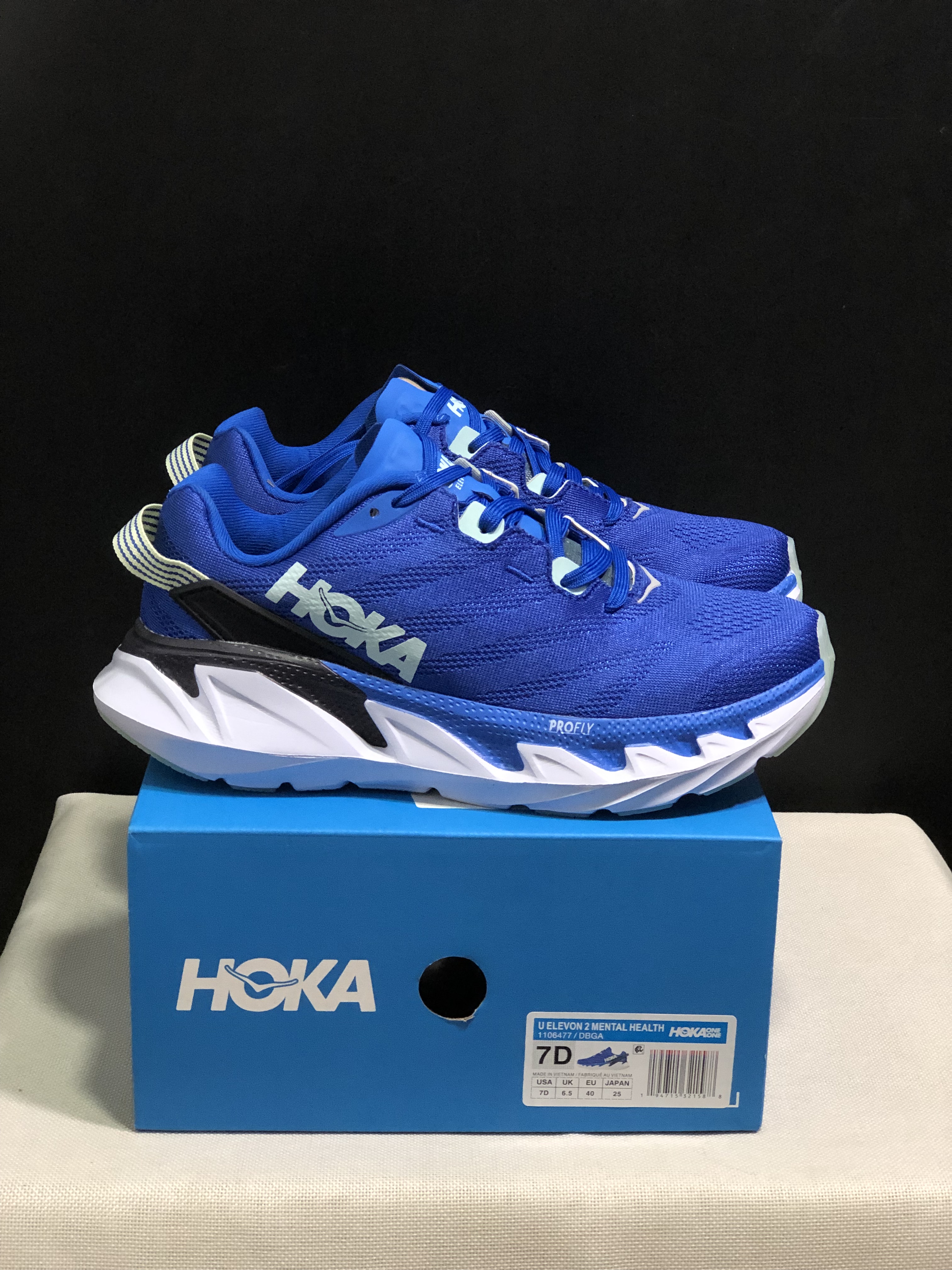 Hoka One One Elevon 2 Anti-slip Wear-resistant Running Shoes Sneakers Blue