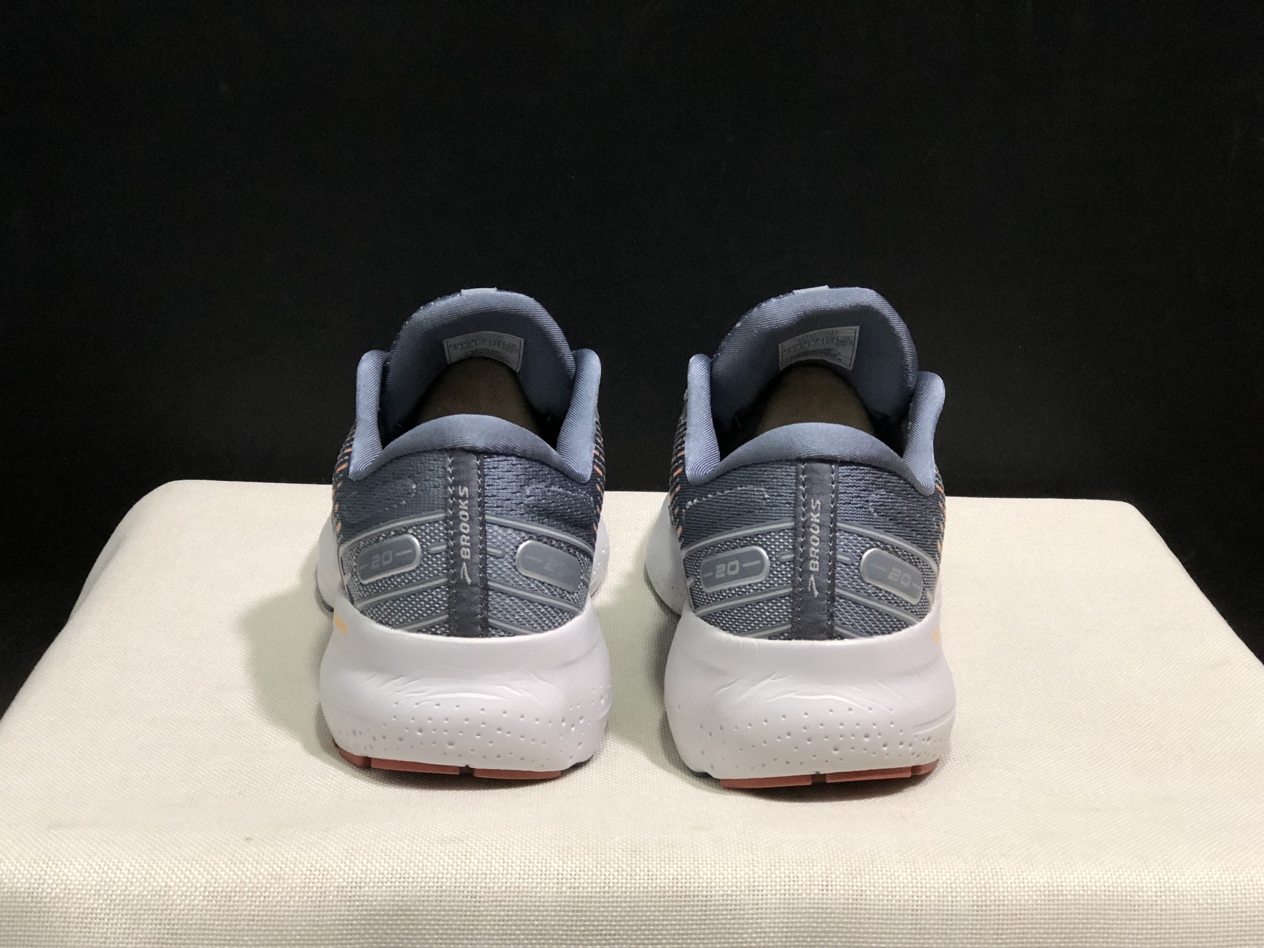 Brooks Glycerin GTS 20 Shock-absorbing Wear-resistant Running Shoes Blue Grey