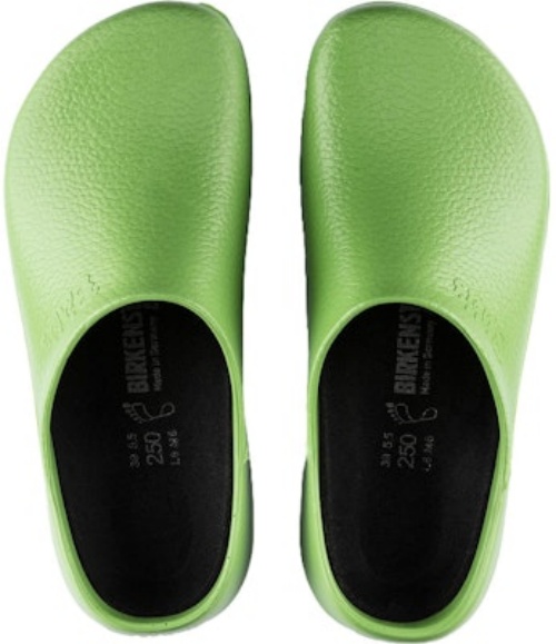 Birkenstock Super Birki Polyurethane Apple Green 0068081 Covered Toe Slippers