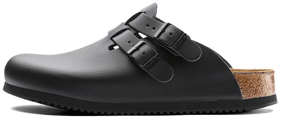 Birkenstock Kay SL Leather 1018226 Black Covered-Toe Slippers