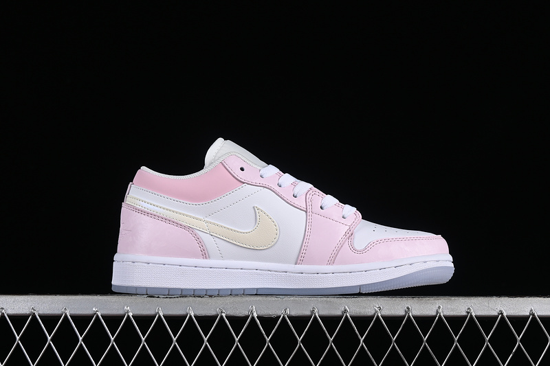 Nike Air Jordan 1 Low SE GS White Ice Blue Summit Pink Sneakers