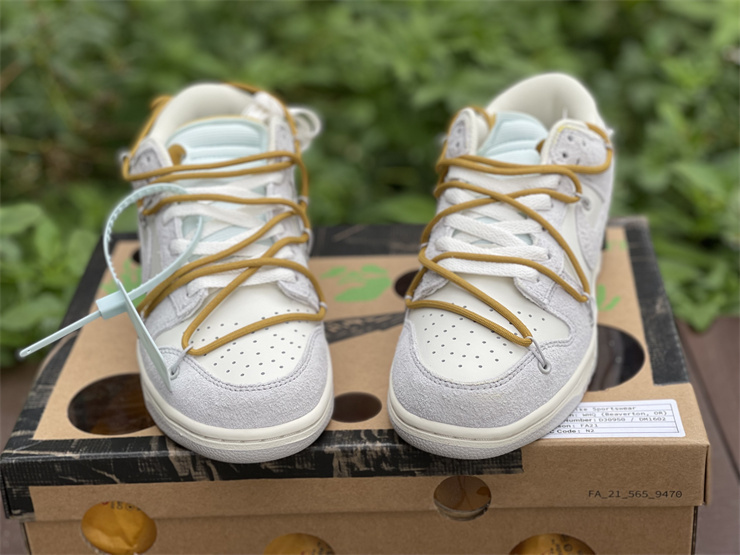 Nike Dunk Low Off-White Lot 37 of 50 White Sneakers