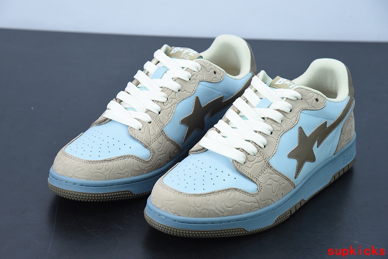 A Bathing Ape Bape Sta Low Gray Blue Black