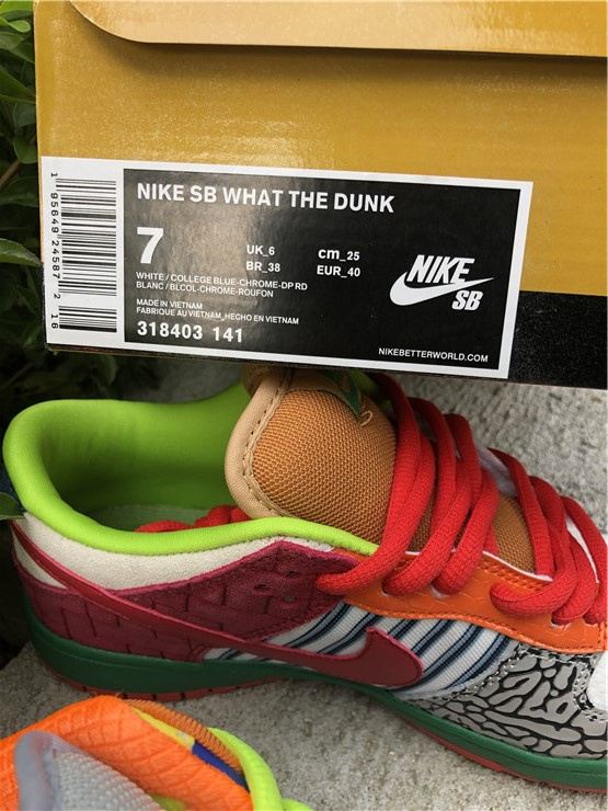 Nike Dunk Low SB What The Dunk Multicolor Sneakers