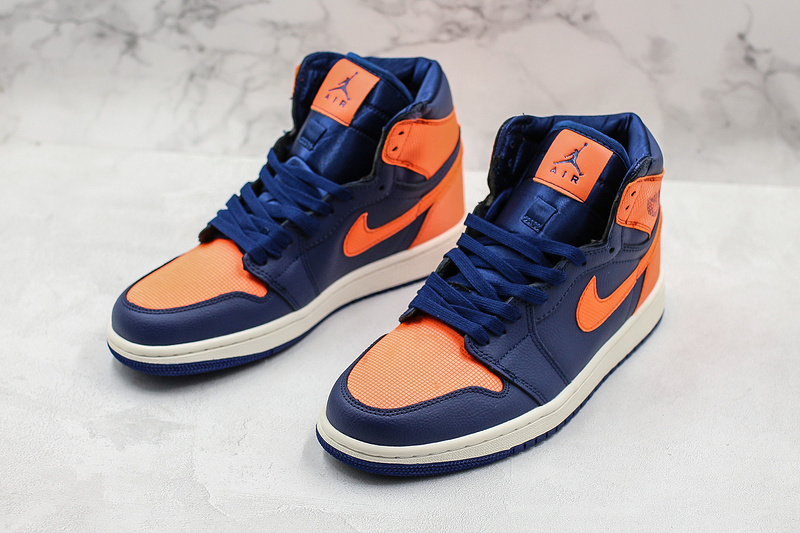 Nike Air Jordan 1 Retro High Royal Blue Orange Sneakers