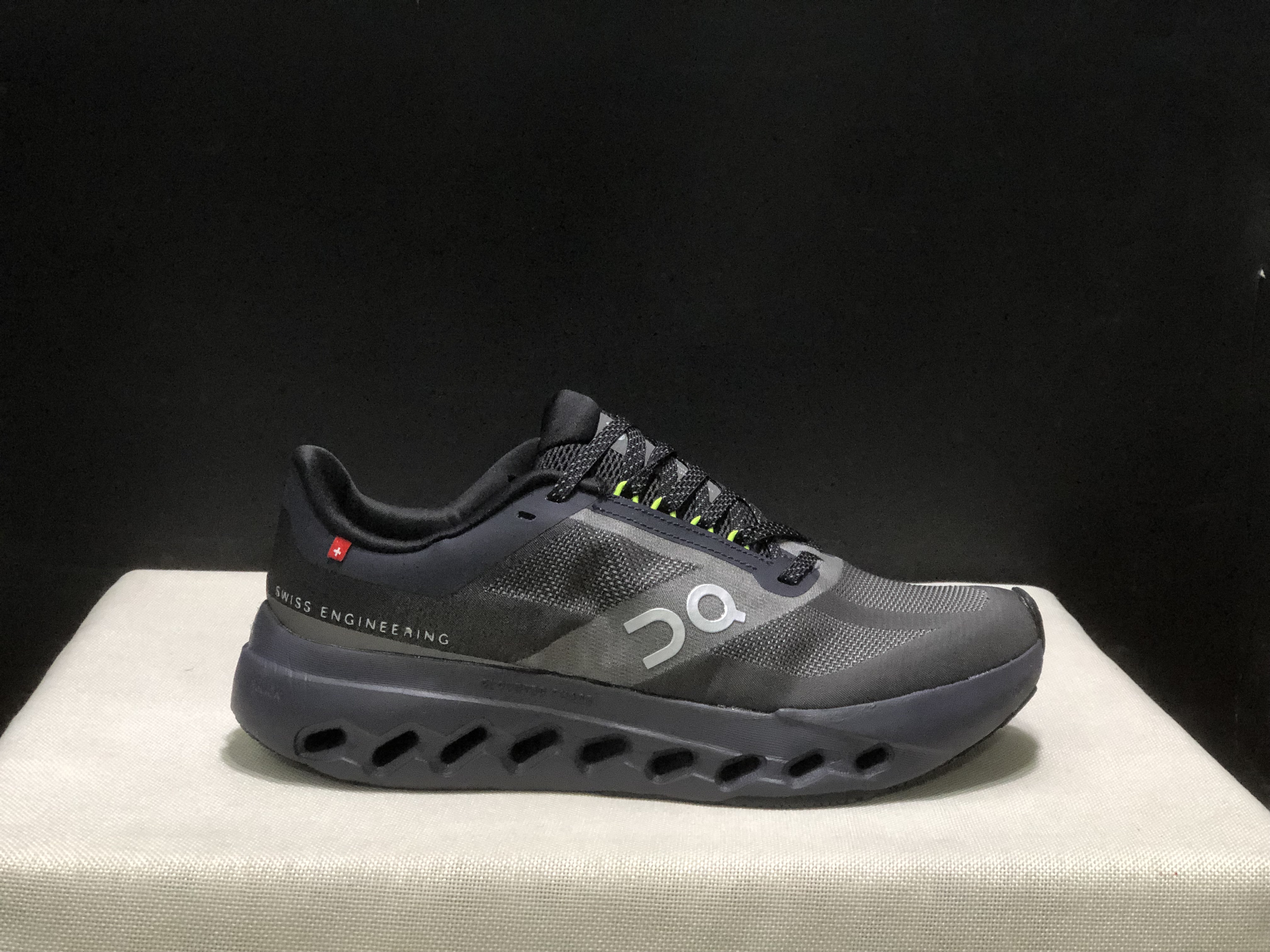 On Running Cloudsurfer Next Casual Running Shoes Black/Iron Grey
