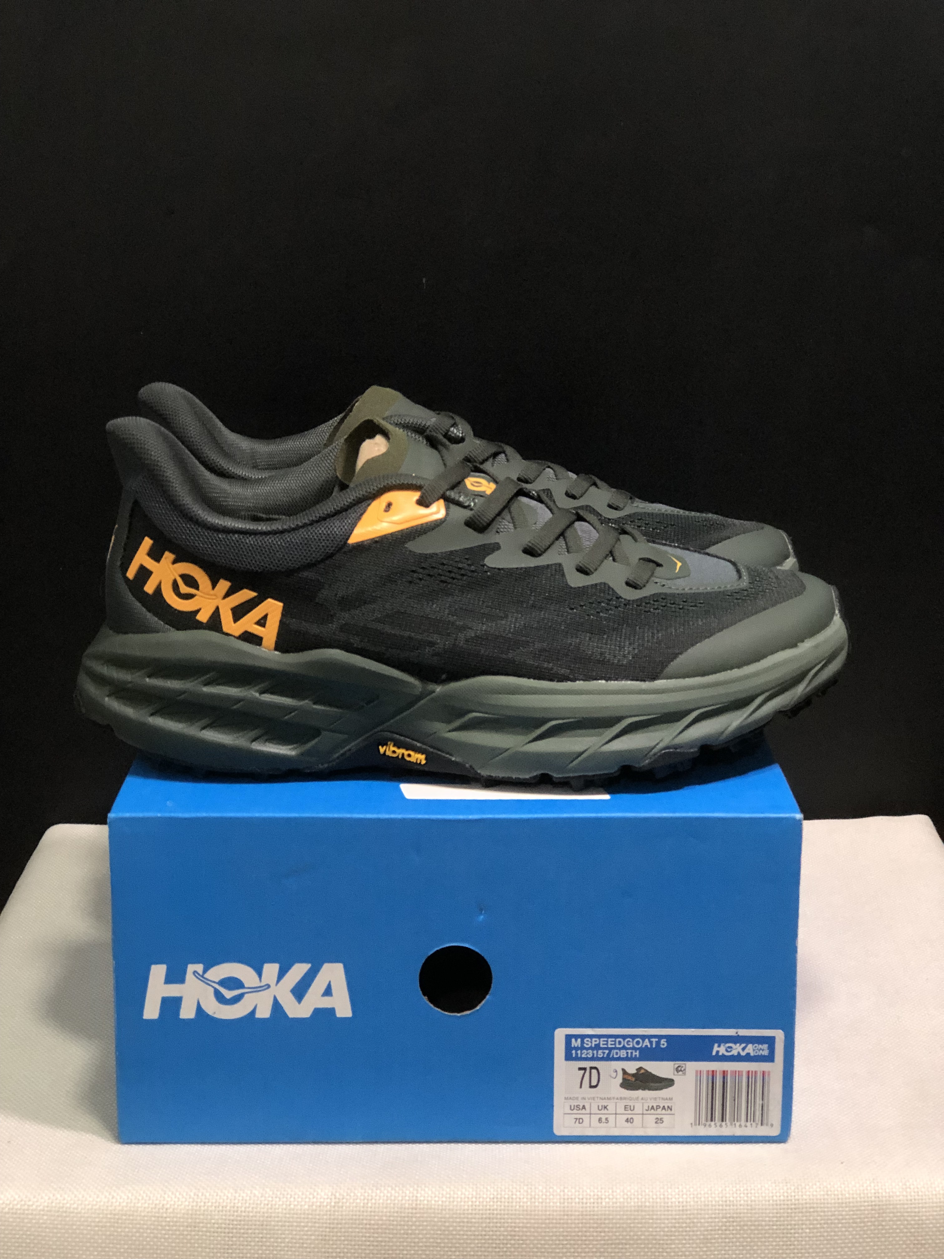 Hoka One One Speedgoat 5 Men's Trail Running Shoes Sneakers Black