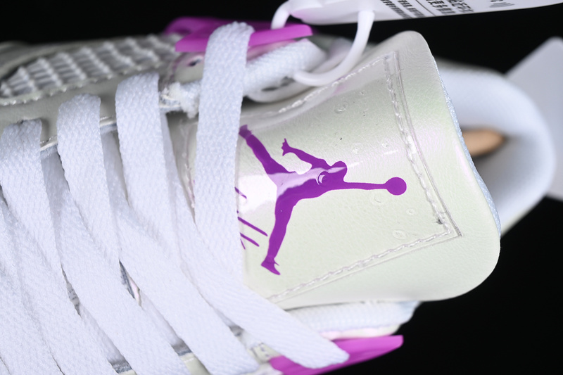 Nike Air Jordan 4 Retro Hyper Violet White Sneakers