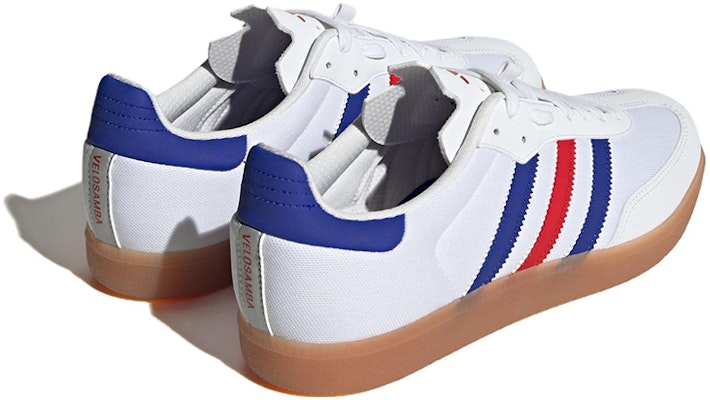Adidas Velosamba White Blue Scarlet IE7022 Shoes