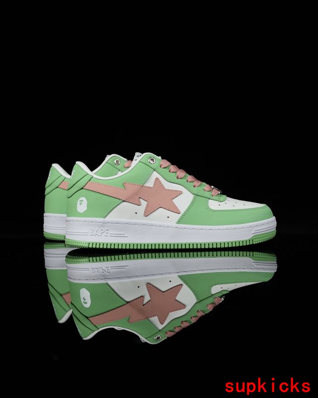 A Bathing Ape Bape Sta Low Light Green Pink