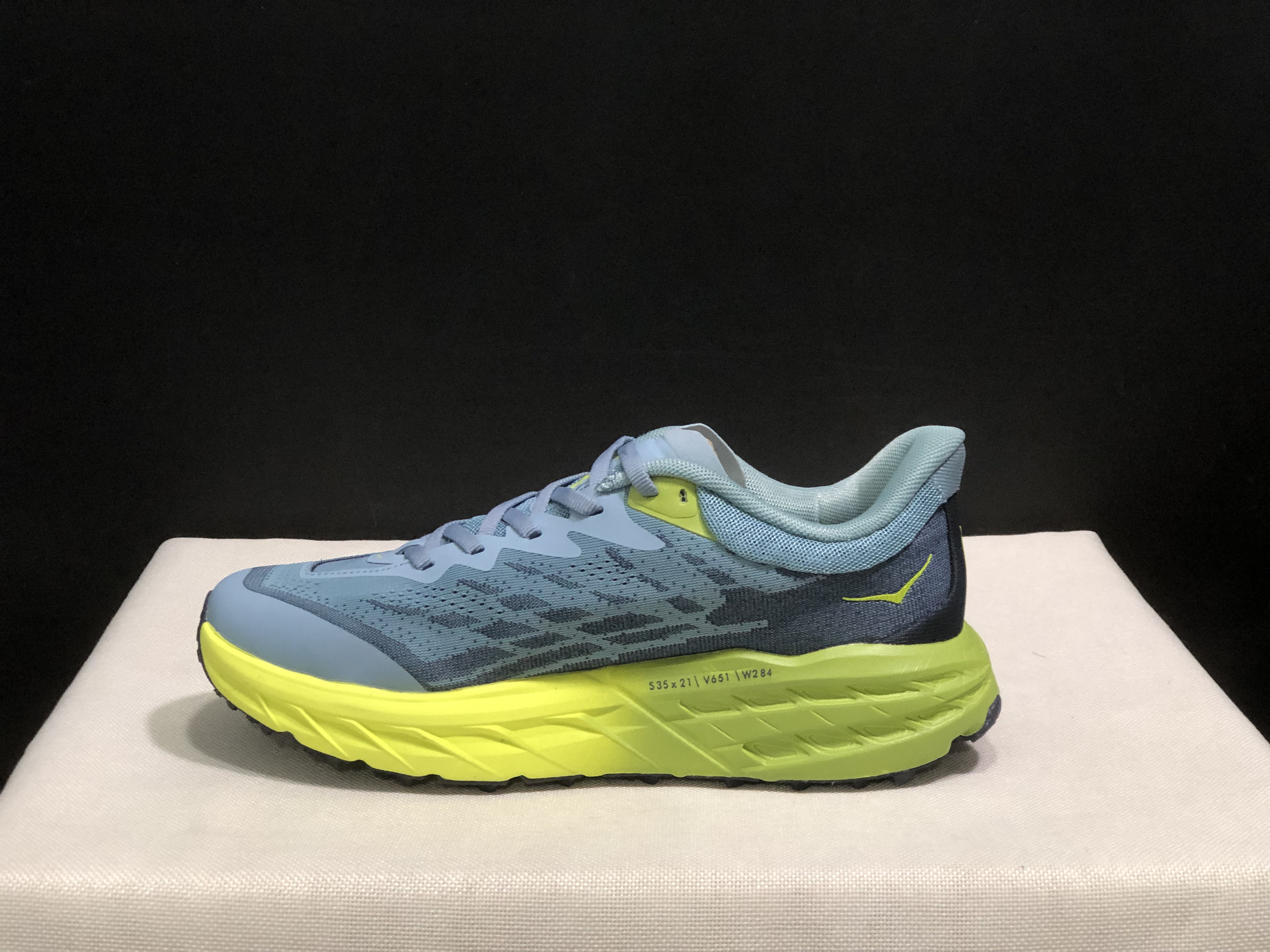 Hoka One One Speedgoat 5 Trail Running Shoes Sneakers Bluish Gray