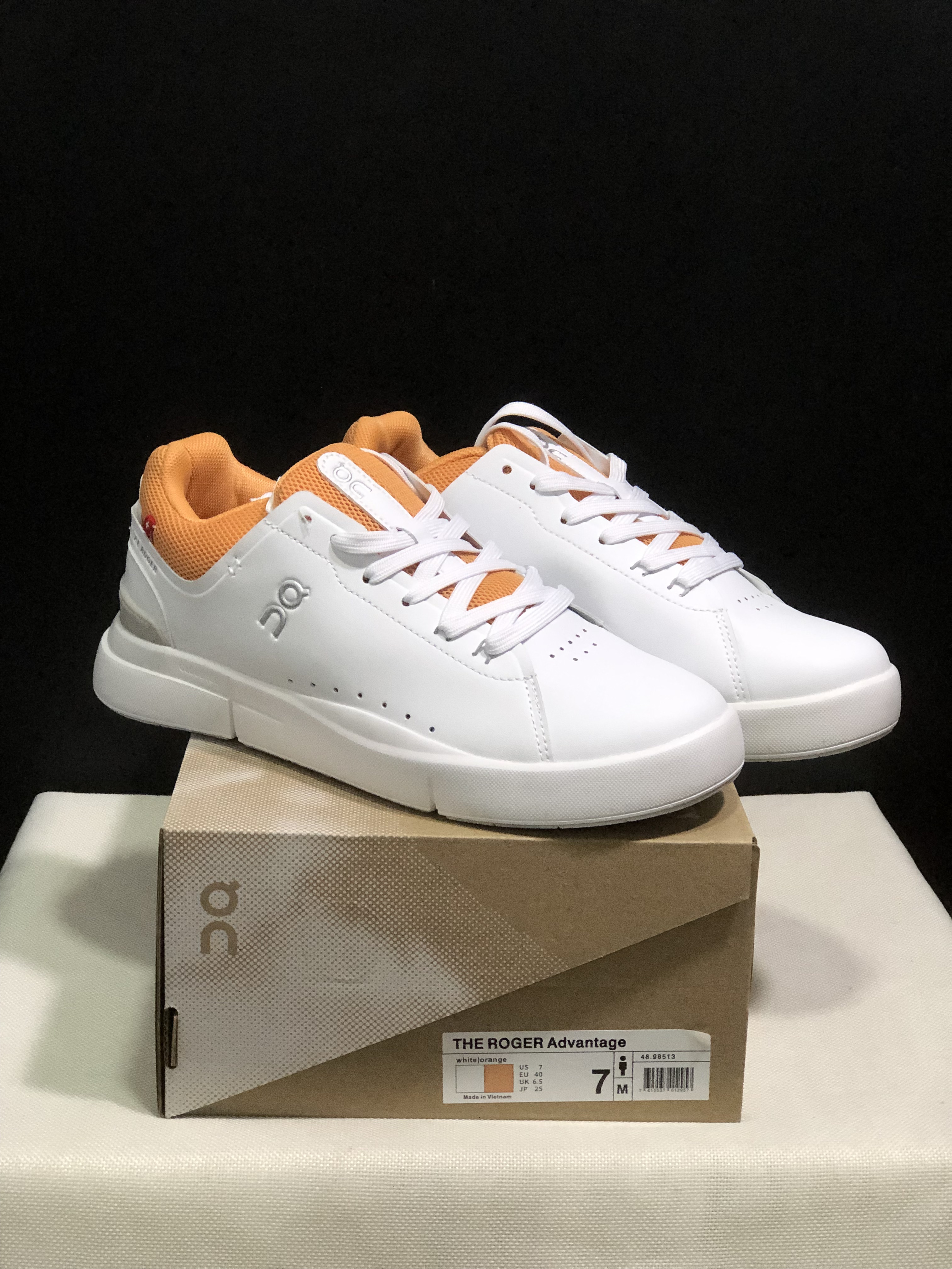 On Running The Roger Spin Board Shoes White/Orange