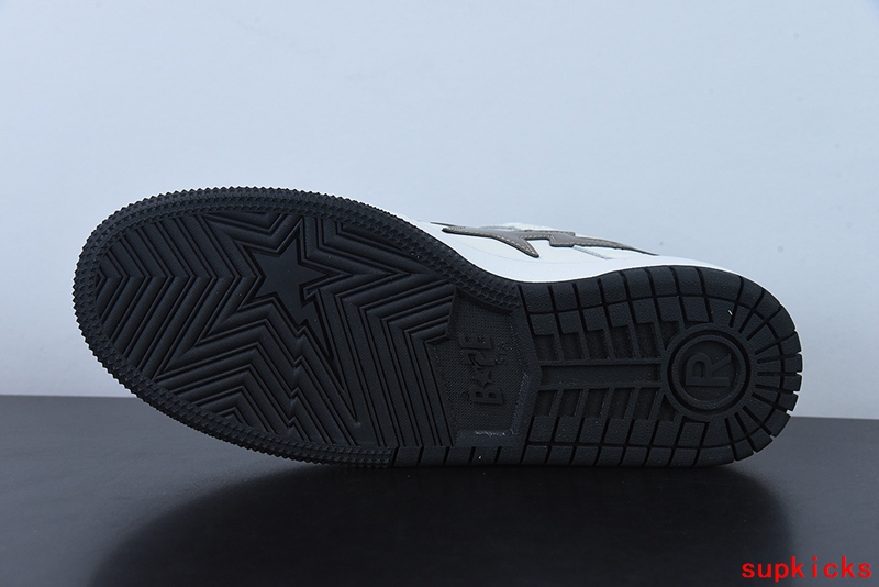 A Bathing Ape Bape Sta Sk8 Low White Black