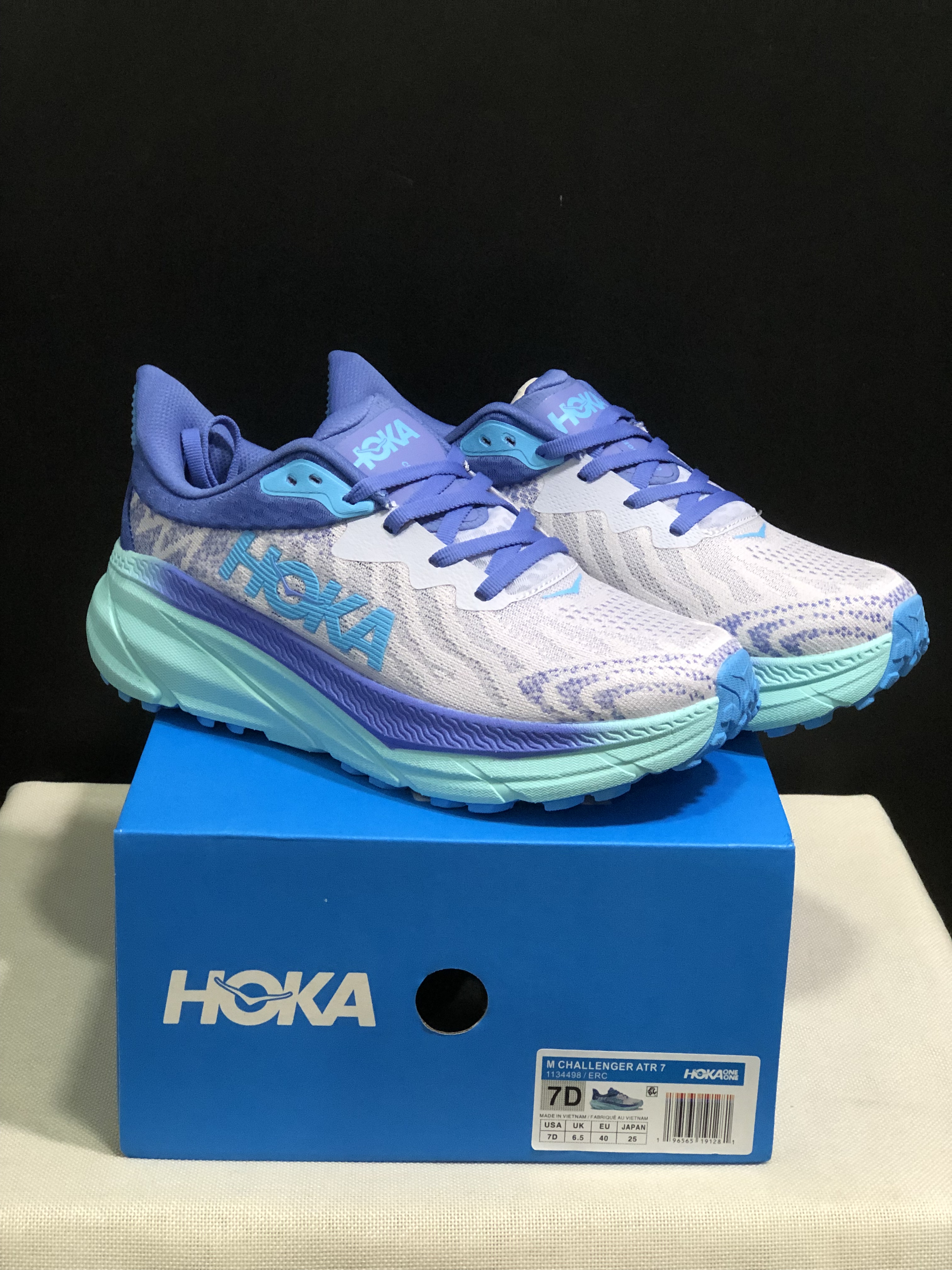 Hoka One One Challenger 7 Shock-absorbing Breathable Running Shoes Sneakers Light Purple