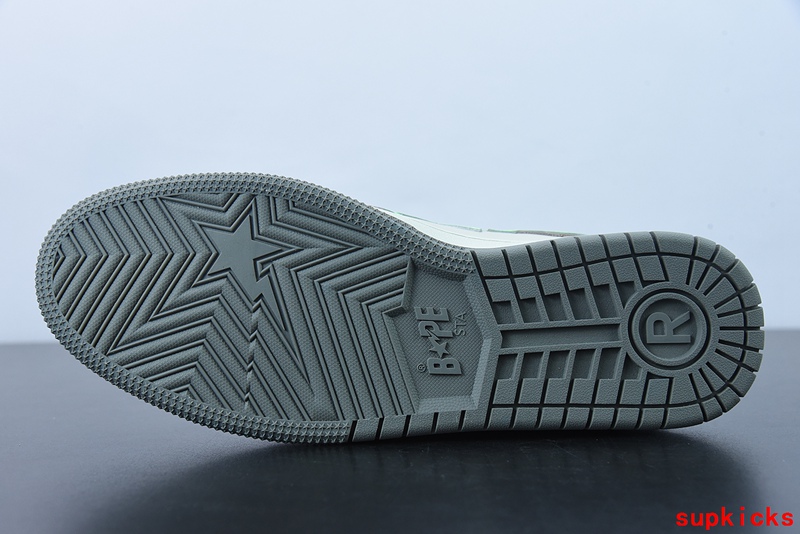 A Bathing Ape Bape Sta Low Grey Green