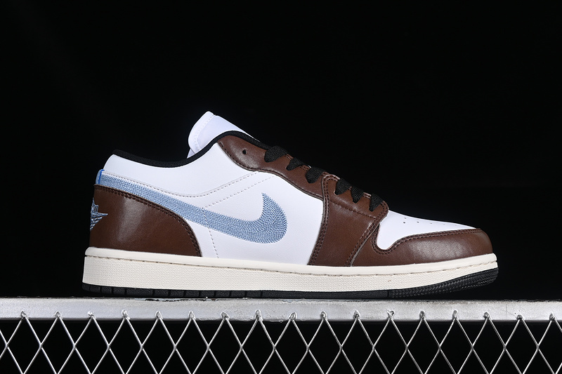 Nike Air Jordan 1 Low Dark Brown White Sneakers