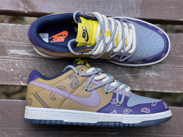 Nike Dunk Low Retro Purple Brown Multicolour Sneakers