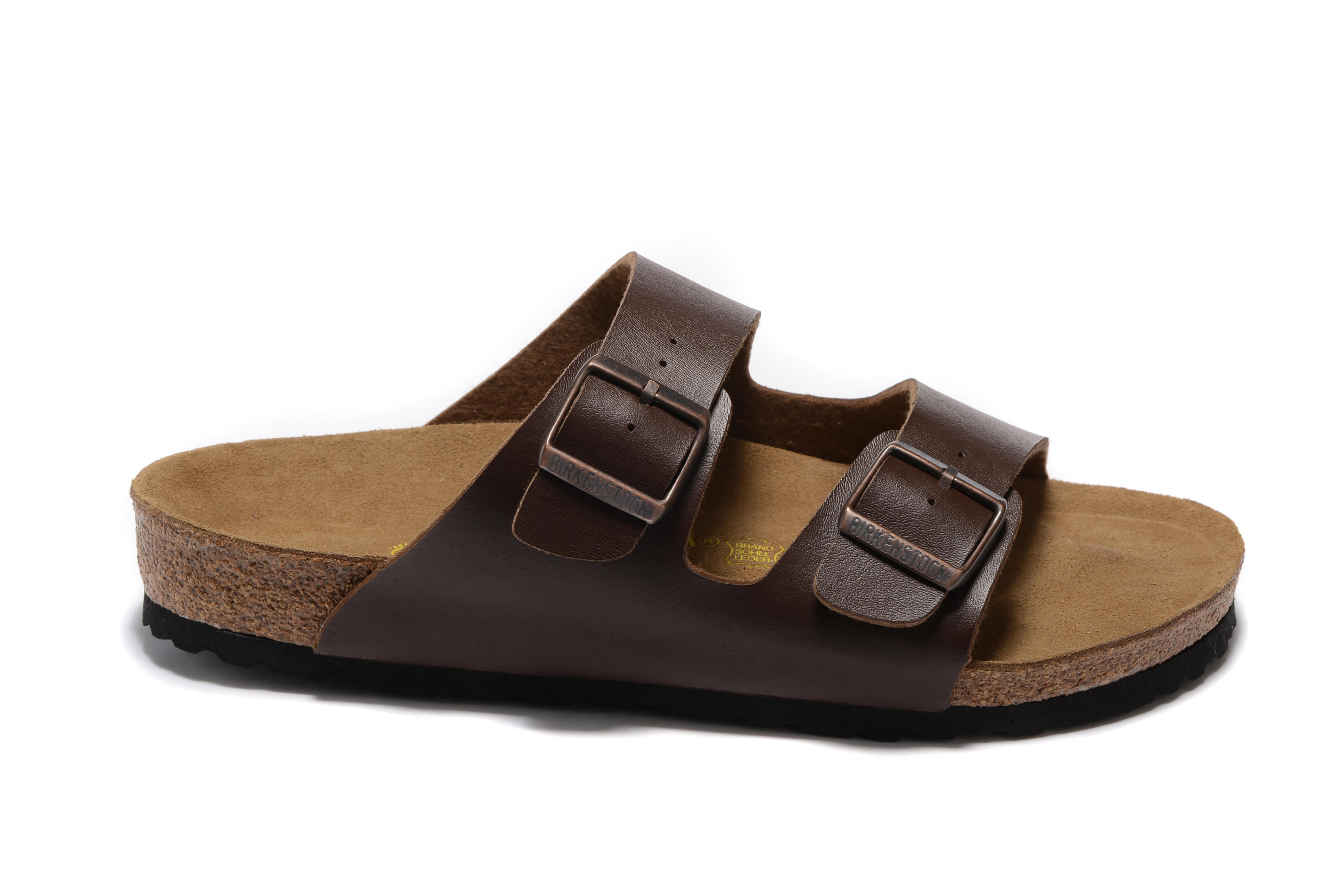 Birkenstock Arizona Dark Brown Two Buckle Leather Sandal