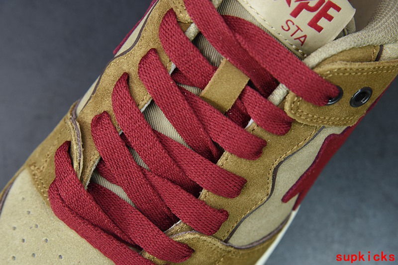 A Bathing Ape Sk8 Sta Wheat Red