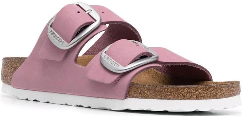 Birkenstock Arizona Large Silver Buckle Pink 1022161 Fashion Slippers