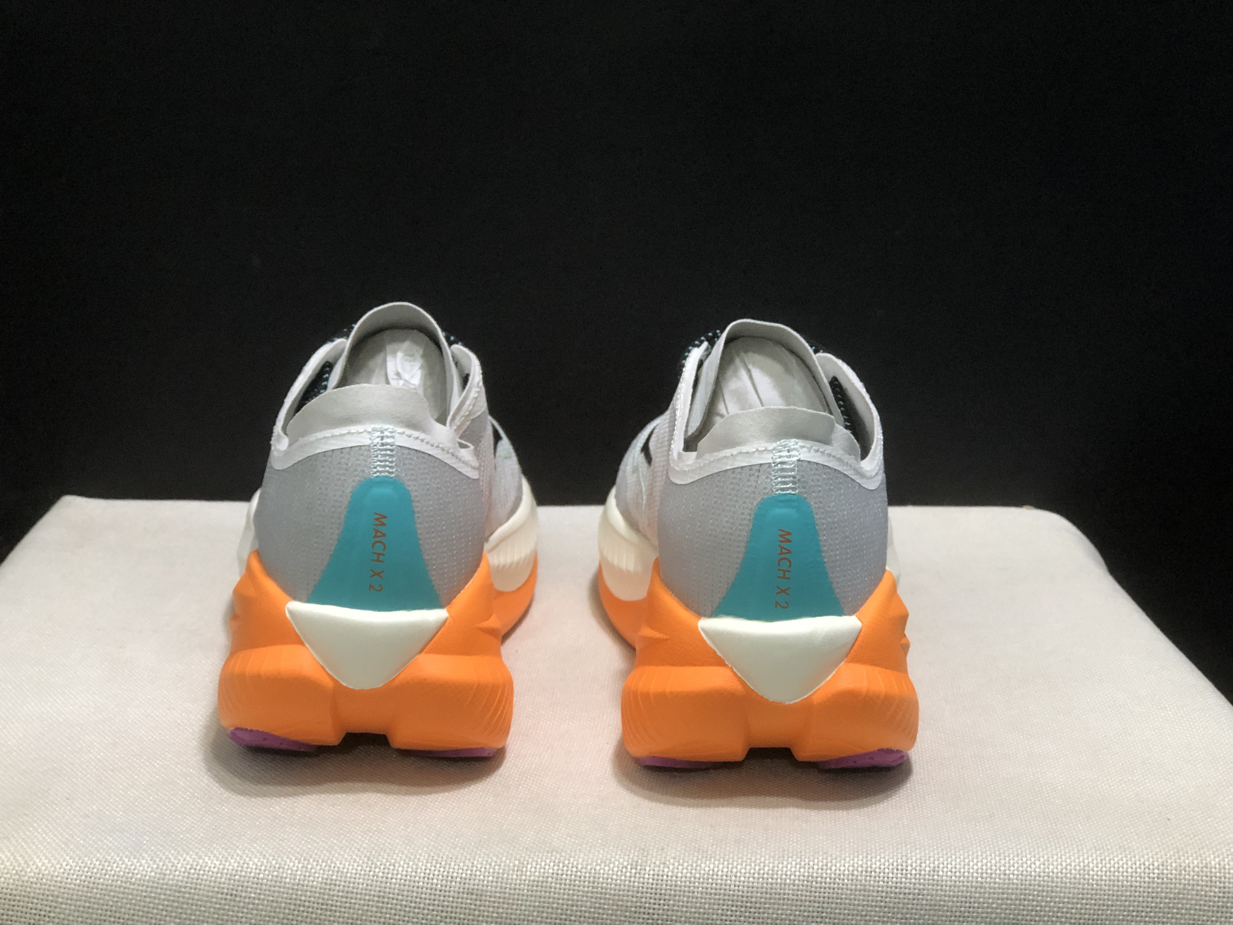 Hoka One One Mach X 2 Anti-slip Low-top Running Shoes Grey/Orange