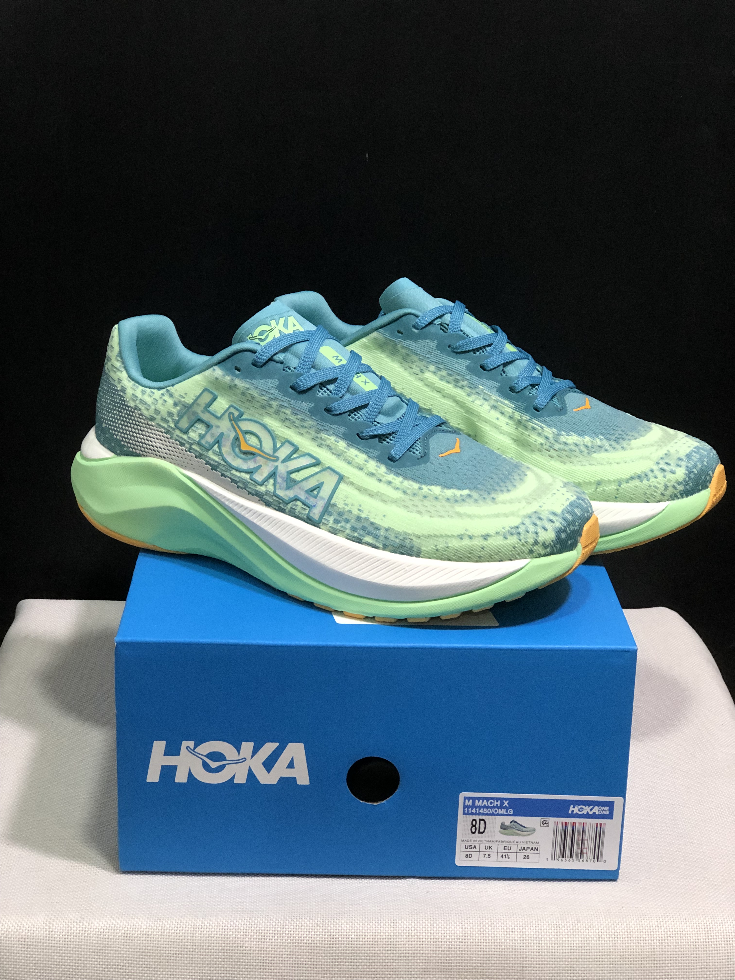 Hoka One One Mach X Low-top Running Shoes Sneakers Teal