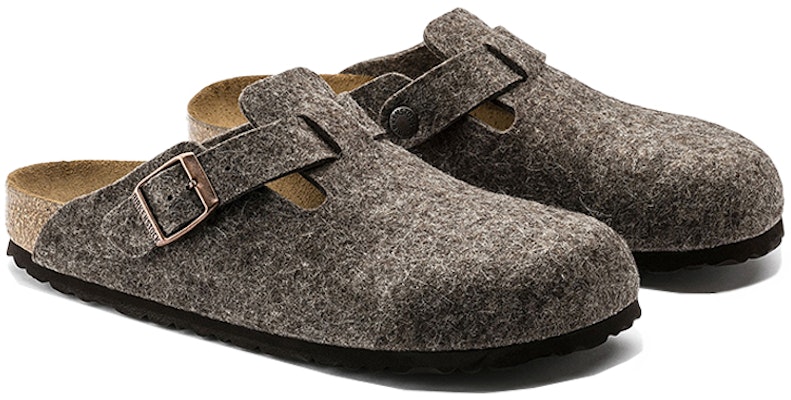 Birkenstock Boston Wool Felt 0160583 Cacao Sandals