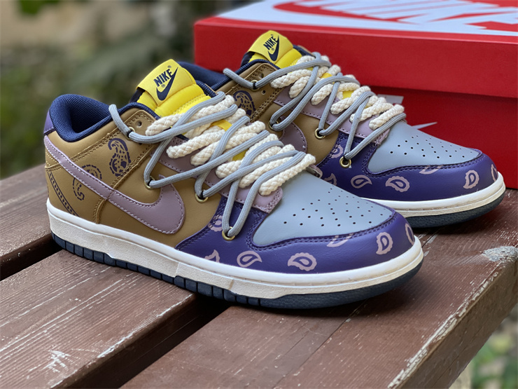 Nike Dunk Low Retro Purple Brown Multicolour Sneakers