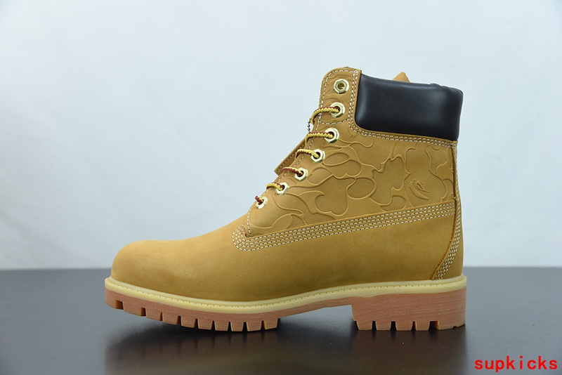 A Bathing Ape Timberland Chukka Boots Wheat