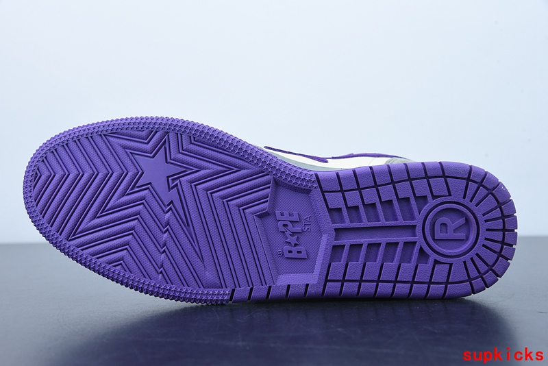 A Bathing Ape Bape Sta Low Grey Purple
