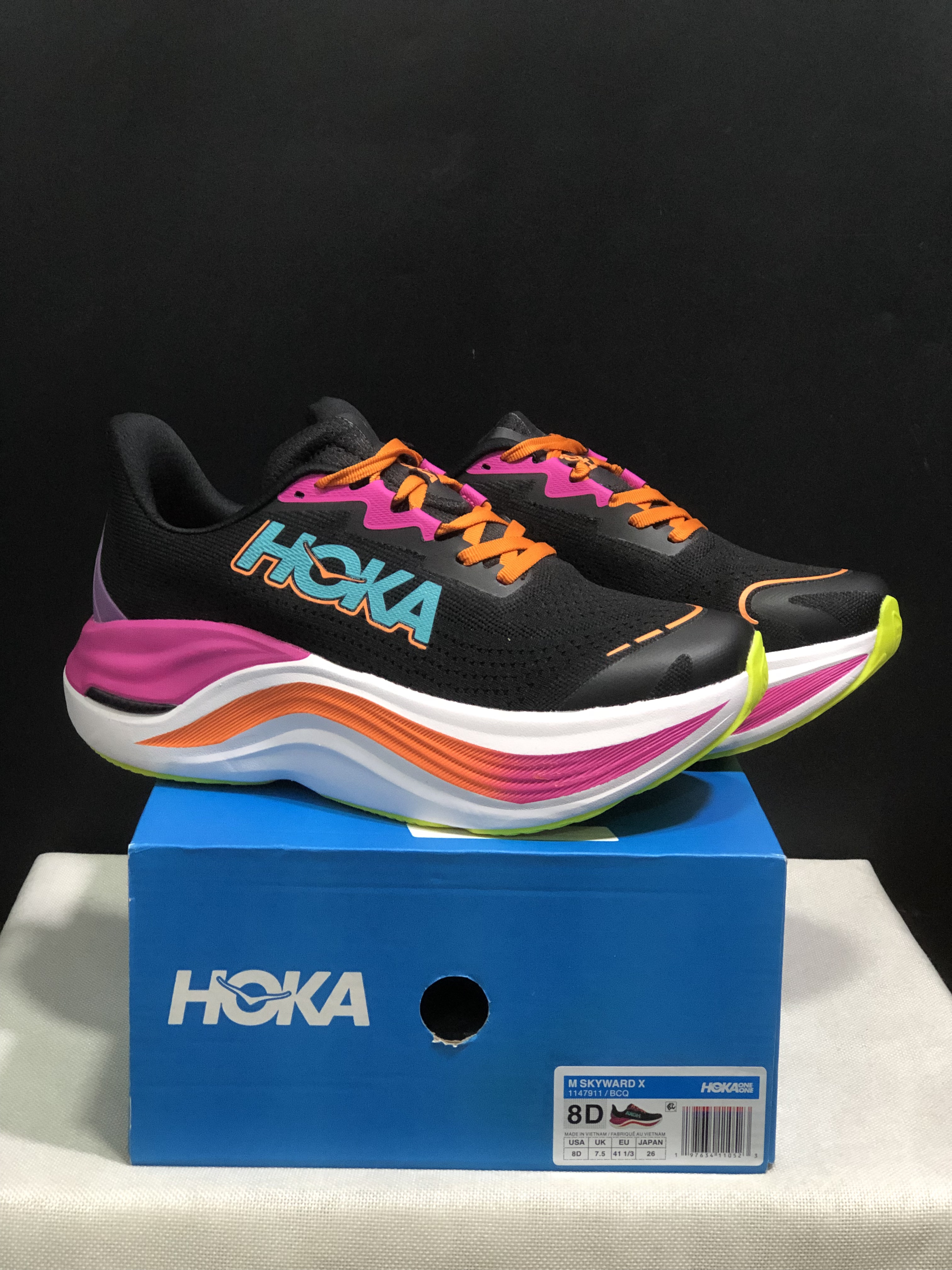 Hoka One One Skyward X Black Anti-slip Wear-resistant Running Shoes Sneakers