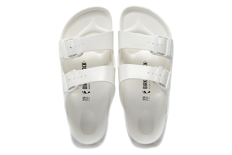 Birkenstock Two-Button Pure White EVA Casual Slippers