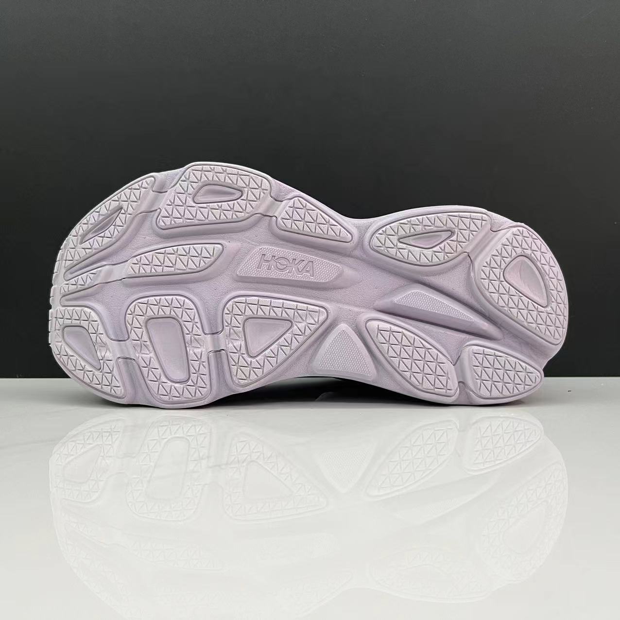 Hoka One One Bondi 8 Breathable Low-top Running Shoes Sneakers Light Pink