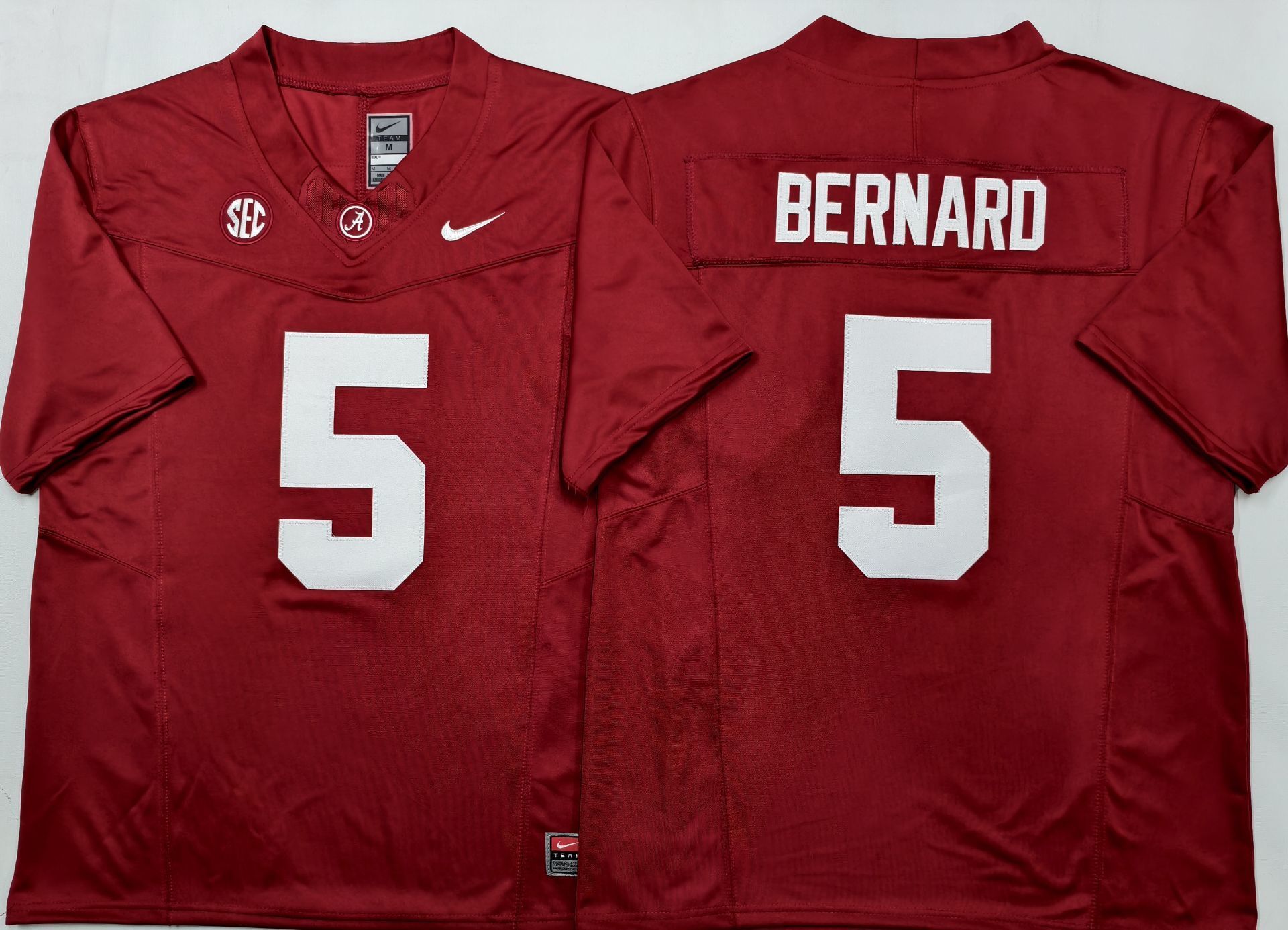 Men's Alabama Crimson Tide Germie Bernard #5 Red Player Game Jersey