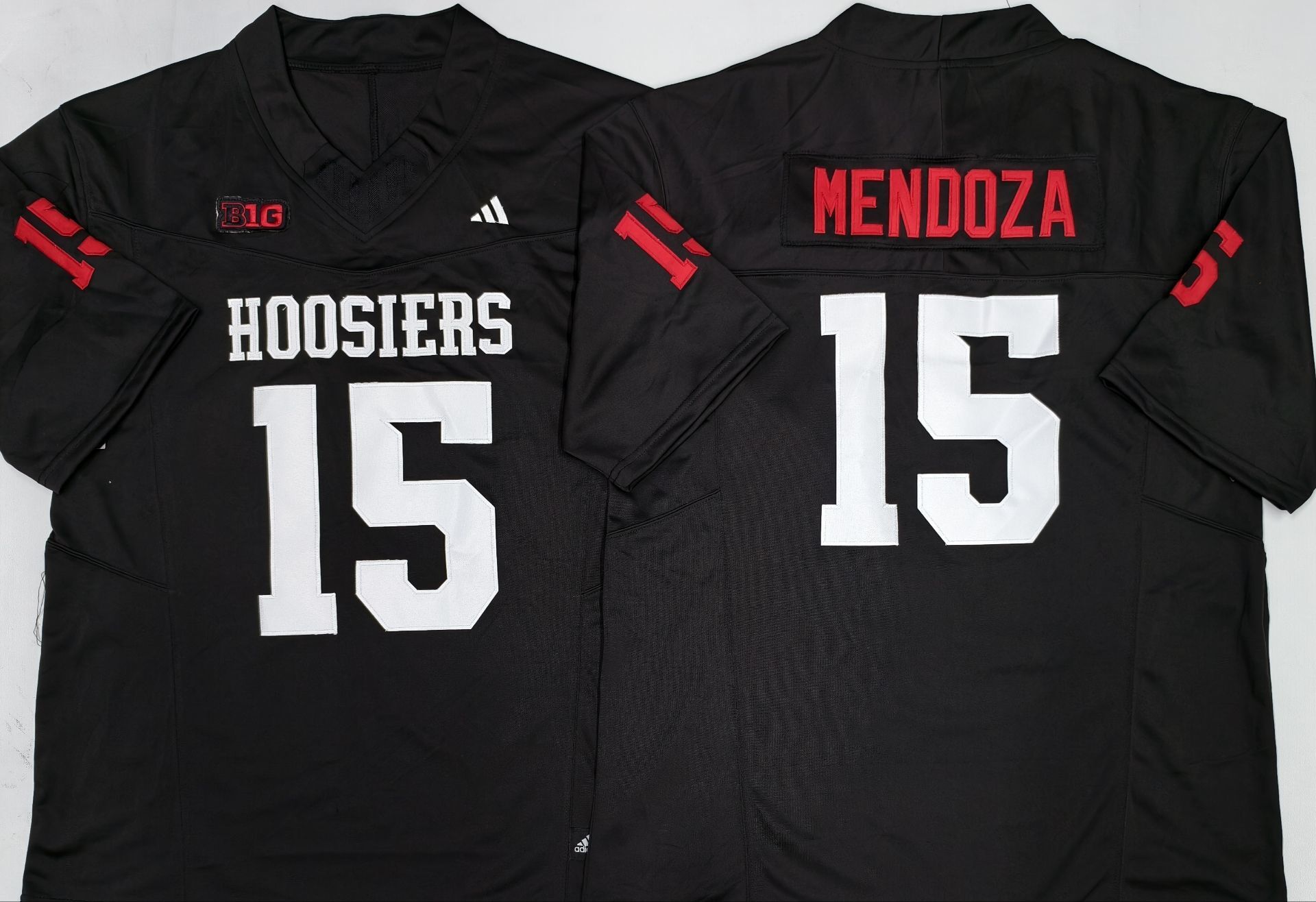 Men's Indiana Hoosiers Fernando Mendoza #15 Black Player Game Jersey