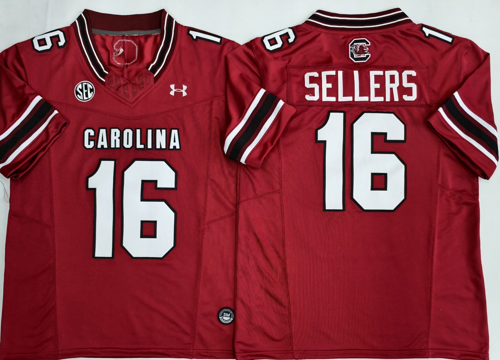 Men's South Carolina Gamecock LaNorris Sellers #16 Red Player Game Jersey