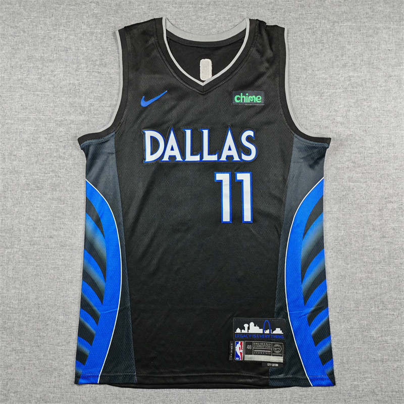 Men's Dallas Mavericks Kyrie Irving #11 Black 2025/26 Swingman Jersey - City Edition