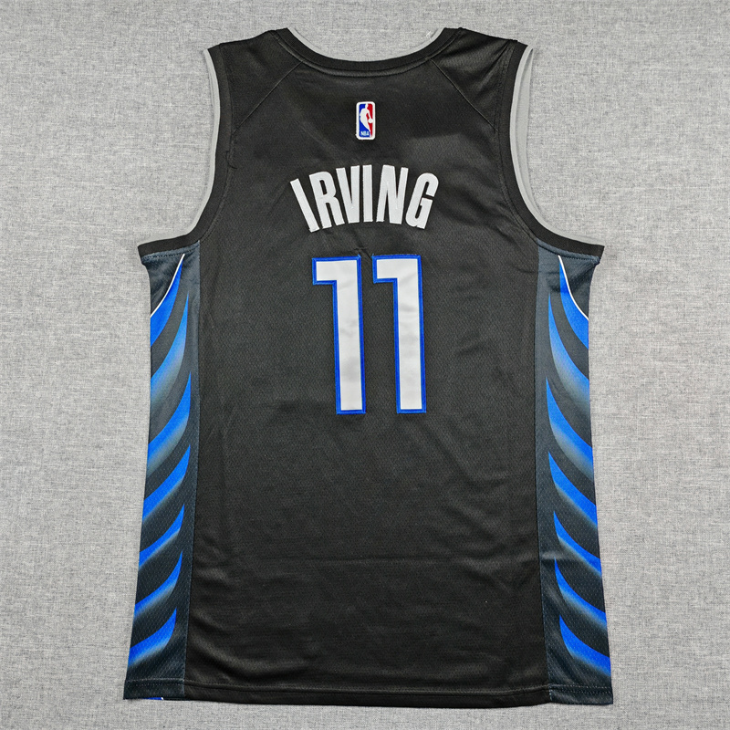 Men's Dallas Mavericks Kyrie Irving #11 Black 2025/26 Swingman Jersey - City Edition