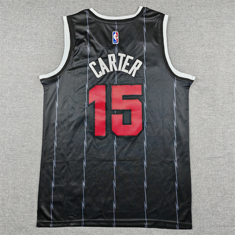 Men's Toronto Raptors Vince Carter #15 Black 2025/26 Swingman Jersey - City Edition