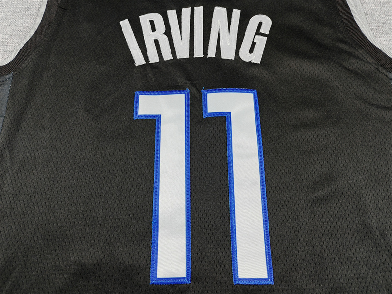 Men's Dallas Mavericks Kyrie Irving #11 Black 2025/26 Swingman Jersey - City Edition