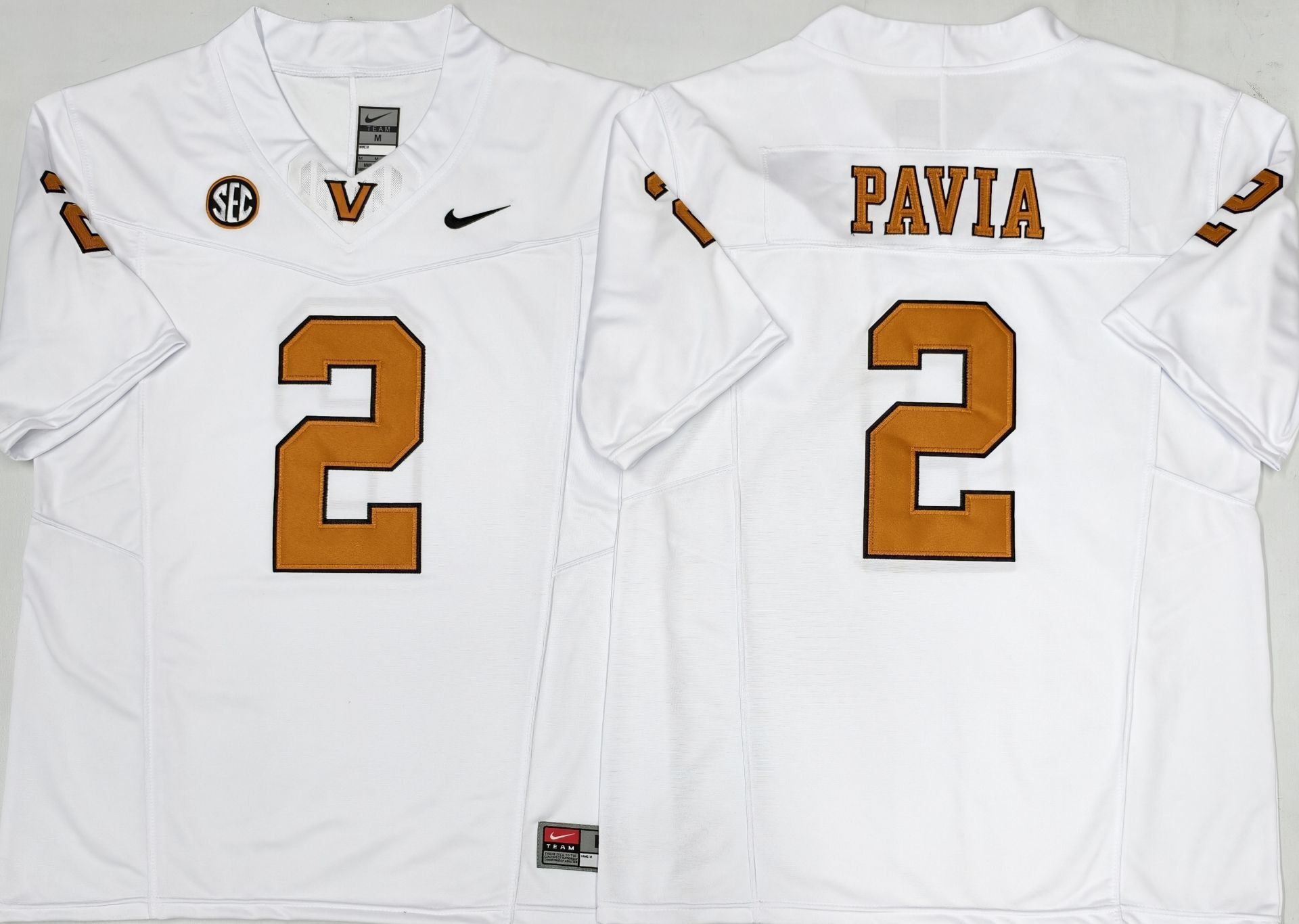 Men's Vanderbilt Commodores Diego Pavia #2 White Player Game Jersey